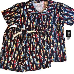 Mick Mack LTD Kids Matching Linen Blend Short Sleeve & Shorts Set Sz 3T NWT